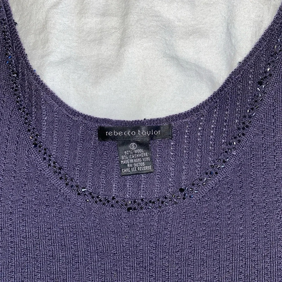 Rebecca Taylor Sweater Beaded Tank Top - Picture 5 of 8